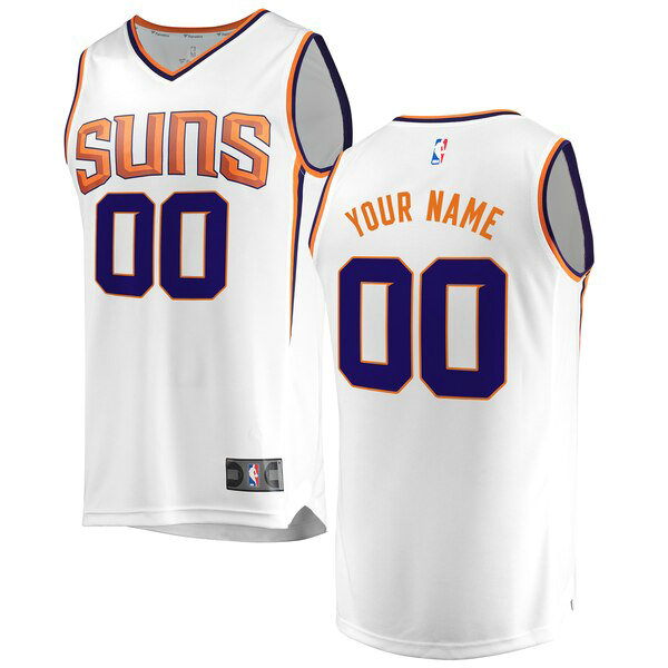 Maillot Phoenix Suns Homme Custom 0 Association Edition Blanc